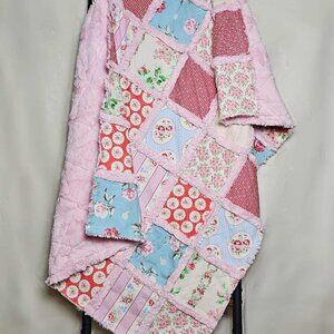 Patchwork Crib Quilt, Crib Bedding, Shabby Chic
